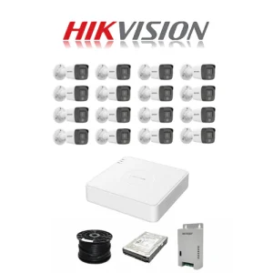 Hikvision Smart Hybrid Light 16 Channel System with 2MP AUDIO Cameras