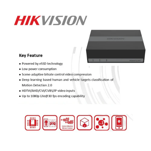 NEW HikVision 4 Ch Turbo HD Kit NEW 4ch eDVR 4 x HD1080P Camera 20M Night vision 330GB 100m Cable - Image 5