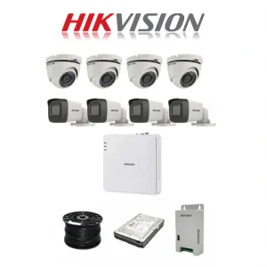 HikVision 8 Ch Turbo HD Kit Embedded DVR 4 x HD1080P Bullet Camera 4 x HD1080P Dome cameras 20M Night vision 1TB HD 100m Cable